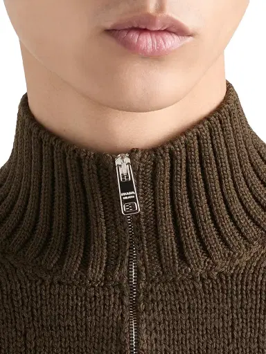 Prada Men's Wool Turtleneck Sweater - Green | Thumbnail 6 Prada Men's Wool Turtleneck Sweater - Green | Thumbnail 6