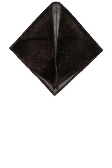 NOUR HAMMOUR Foulard Shearling Headscarf | Thumbnail 1 NOUR HAMMOUR Foulard Shearling Headscarf | Thumbnail 1