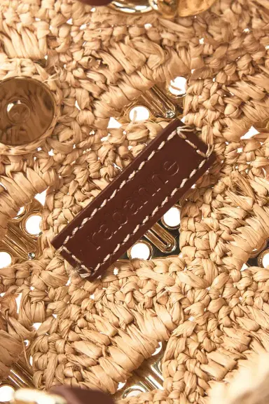 Rabanne Raffia Shoulder Bag | Thumbnail 6 Rabanne Raffia Shoulder Bag | Thumbnail 6