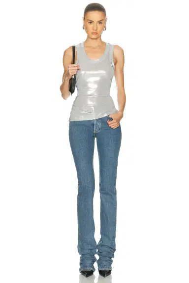 Norma Kamali Racerback Tank Top | Thumbnail 4 Norma Kamali Racerback Tank Top | Thumbnail 4