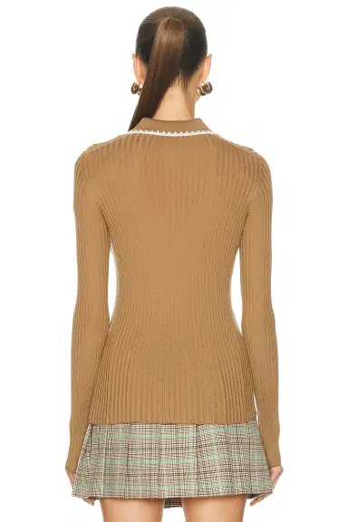 Moncler Long Sleeve Polo Shirt | Thumbnail 3 Moncler Long Sleeve Polo Shirt | Thumbnail 3