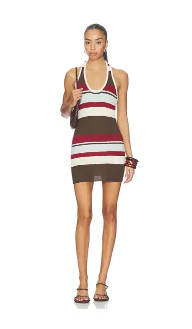 SNDYS Effie Halter Mini Dress | Thumbnail 1 SNDYS Effie Halter Mini Dress | Thumbnail 1