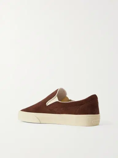 Tom Ford Perforated Suede Slip-On Sneakers - Men | Thumbnail 4 Tom Ford Perforated Suede Slip-On Sneakers - Men | Thumbnail 4