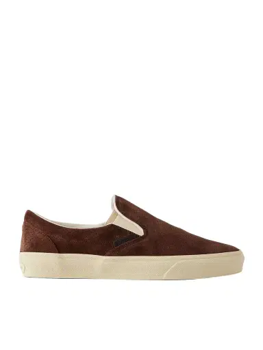 Tom Ford Perforated Suede Slip-On Sneakers - Men | Thumbnail 1 Tom Ford Perforated Suede Slip-On Sneakers - Men | Thumbnail 1
