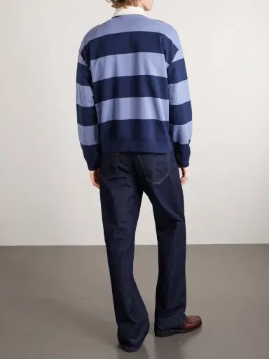 NN07 David 30043 Striped Organic Cotton Polo Shirt - Men | Thumbnail 3 NN07 David 30043 Striped Organic Cotton Polo Shirt - Men | Thumbnail 3
