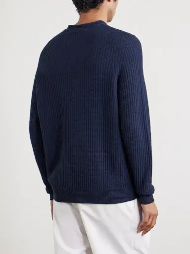 Inis Meáin Moss Ribbed Linen and Cotton-Blend Sweater - Men | Thumbnail 4 Inis Meáin Moss Ribbed Linen and Cotton-Blend Sweater - Men | Thumbnail 4