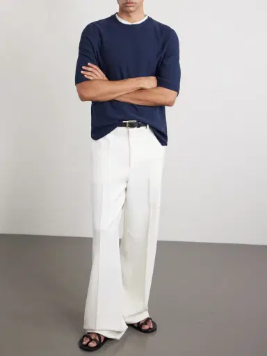 Inis Meáin Linen and Cotton-Blend T-Shirt - Men | Thumbnail 2 Inis Meáin Linen and Cotton-Blend T-Shirt - Men | Thumbnail 2