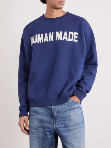 Human Made Logo-Print Cotton-Jersey Sweatshirt - Men | Thumbnail 3 Human Made Logo-Print Cotton-Jersey Sweatshirt - Men | Thumbnail 3
