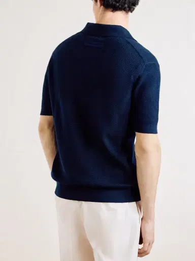 Zegna Slim-Fit Cotton-Piqué Polo Shirt - Men | Thumbnail 4 Zegna Slim-Fit Cotton-Piqué Polo Shirt - Men | Thumbnail 4