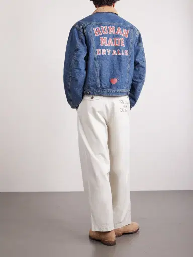 Human Made Corduroy-Trimmed Logo-Embroidered Denim Jacket - Men | Thumbnail 4 Human Made Corduroy-Trimmed Logo-Embroidered Denim Jacket - Men | Thumbnail 4