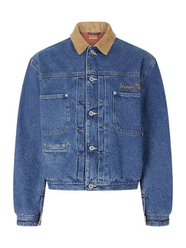 Human Made Corduroy-Trimmed Logo-Embroidered Denim Jacket - Men | Thumbnail 1 Human Made Corduroy-Trimmed Logo-Embroidered Denim Jacket - Men | Thumbnail 1