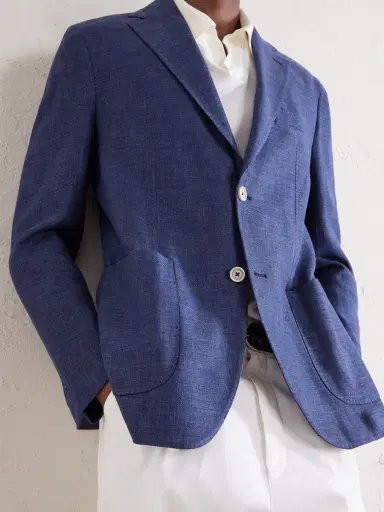 ELEVENTY Stretch-Linen, Wool and Silk-Blend Suit Jacket - Men | Thumbnail 5 ELEVENTY Stretch-Linen, Wool and Silk-Blend Suit Jacket - Men | Thumbnail 5