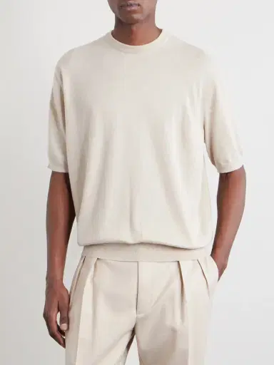 Ralph Lauren Purple Label Cashmere-blend T-shirt - Men | Thumbnail 3 Ralph Lauren Purple Label Cashmere-blend T-shirt - Men | Thumbnail 3