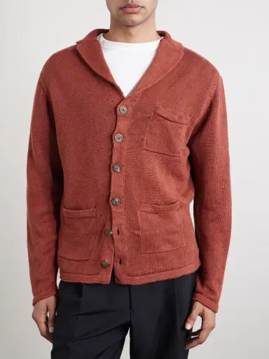 Inis Meáin Pub Jacket Linen Cardigan - Men | Thumbnail 3 Inis Meáin Pub Jacket Linen Cardigan - Men | Thumbnail 3