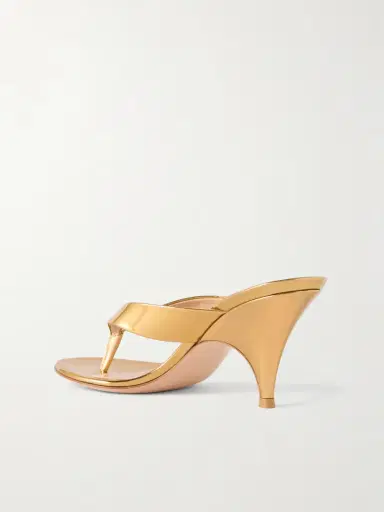 Gianvito Rossi Sofia 70 Mirrored-leather Thong Sandals | Thumbnail 3 Gianvito Rossi Sofia 70 Mirrored-leather Thong Sandals | Thumbnail 3