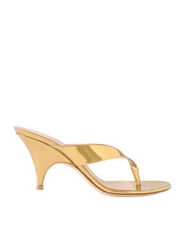 Gianvito Rossi Sofia 70 Mirrored-leather Thong Sandals | Thumbnail 1 Gianvito Rossi Sofia 70 Mirrored-leather Thong Sandals | Thumbnail 1