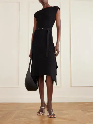 Proenza Schouler Artemis Belted Ribbed-knit Midi Dress | Thumbnail 2 Proenza Schouler Artemis Belted Ribbed-knit Midi Dress | Thumbnail 2