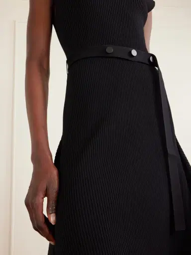 Proenza Schouler Artemis Belted Ribbed-knit Midi Dress | Thumbnail 4 Proenza Schouler Artemis Belted Ribbed-knit Midi Dress | Thumbnail 4