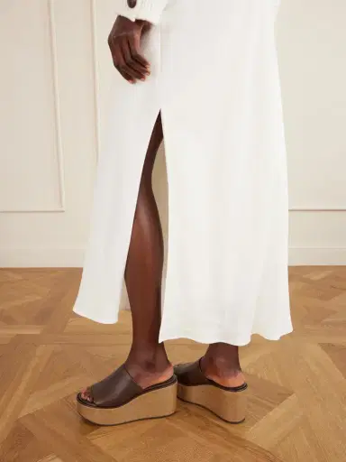 Brunello Cucinelli 80 Leather Platform Sandals | Thumbnail 2 Brunello Cucinelli 80 Leather Platform Sandals | Thumbnail 2
