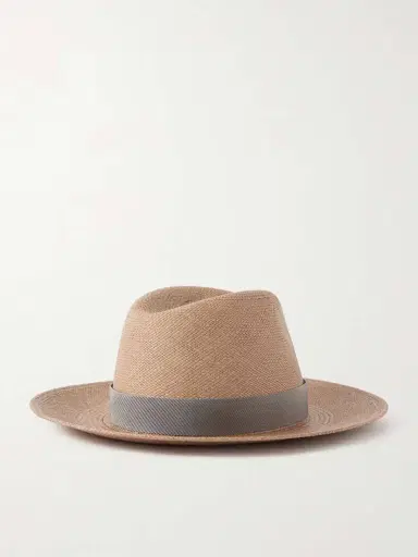 Brunello Cucinelli Embellished Grosgrain-trimmed Straw Hat | Thumbnail 3 Brunello Cucinelli Embellished Grosgrain-trimmed Straw Hat | Thumbnail 3