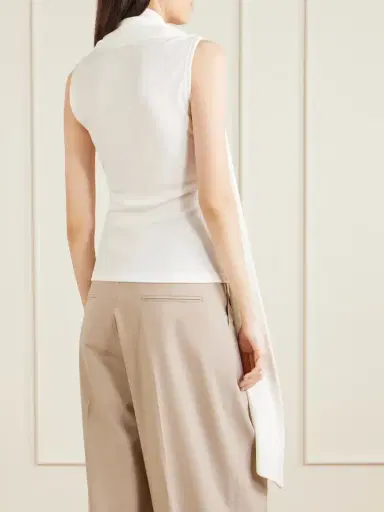 AMI PARIS Scarf-detailed Jersey Top | Thumbnail 4 AMI PARIS Scarf-detailed Jersey Top | Thumbnail 4