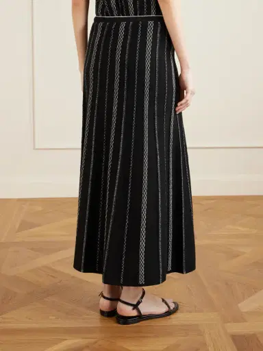 Proenza Schouler White Label Morena Striped Jacquard-knit Maxi Skirt | Thumbnail 4 Proenza Schouler White Label Morena Striped Jacquard-knit Maxi Skirt | Thumbnail 4