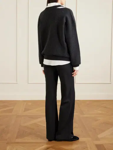 Simone Rocha Embellished Cut-out Wool-blend Sweater | Thumbnail 3 Simone Rocha Embellished Cut-out Wool-blend Sweater | Thumbnail 3