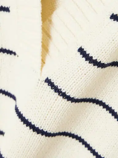 Frame The Striped Easy Cotton-blend Polo Sweater | Thumbnail 4 Frame The Striped Easy Cotton-blend Polo Sweater | Thumbnail 4
