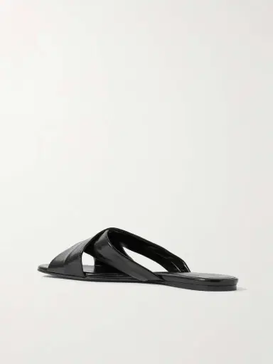 Khaite Liria Glossed-leather Sandals | Thumbnail 3 Khaite Liria Glossed-leather Sandals | Thumbnail 3