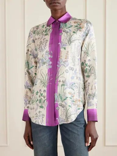 Gucci Printed Silk Shirt | Thumbnail 3 Gucci Printed Silk Shirt | Thumbnail 3