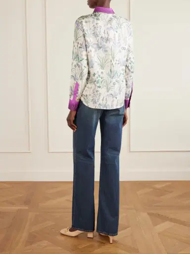 Gucci Printed Silk Shirt | Thumbnail 4 Gucci Printed Silk Shirt | Thumbnail 4