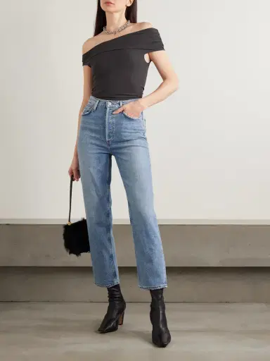 AGOLDE '90s Pinch Waist Cropped Distressed Mid-rise Straight-leg Jeans | Thumbnail 2 AGOLDE '90s Pinch Waist Cropped Distressed Mid-rise Straight-leg Jeans | Thumbnail 2