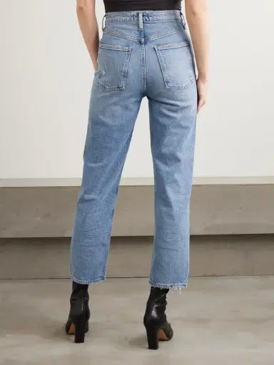 AGOLDE '90s Pinch Waist Cropped Distressed Mid-rise Straight-leg Jeans | Thumbnail 4 AGOLDE '90s Pinch Waist Cropped Distressed Mid-rise Straight-leg Jeans | Thumbnail 4