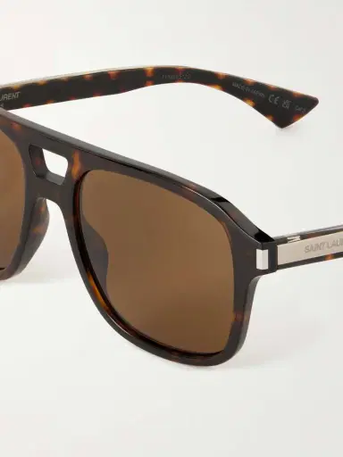 Saint Laurent Eyewear Aviator-style Tortoiseshell Acetate Sunglasses | Thumbnail 4 Saint Laurent Eyewear Aviator-style Tortoiseshell Acetate Sunglasses | Thumbnail 4