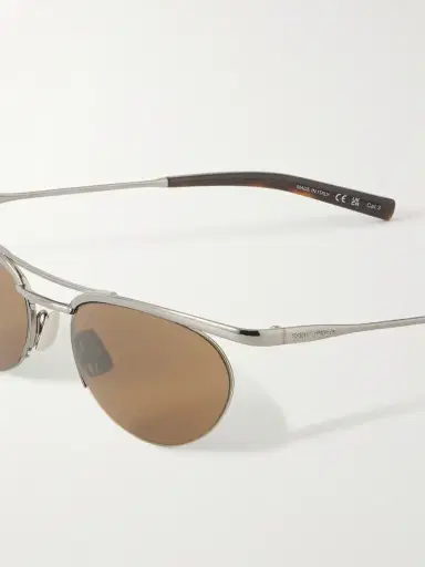 Saint Laurent Eyewear Oval-frame Silver-tone Sunglasses | Thumbnail 8 Saint Laurent Eyewear Oval-frame Silver-tone Sunglasses | Thumbnail 8