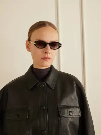 Cartier Eyewear Panthère De Cartier Oval-frame Acetate And Gold-tone Sunglasses | Thumbnail 2 Cartier Eyewear Panthère De Cartier Oval-frame Acetate And Gold-tone Sunglasses | Thumbnail 2