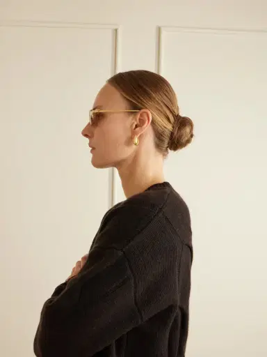 Cartier Eyewear Panthère De Cartier Oval-frame Gold-tone Sunglasses | Thumbnail 4 Cartier Eyewear Panthère De Cartier Oval-frame Gold-tone Sunglasses | Thumbnail 4
