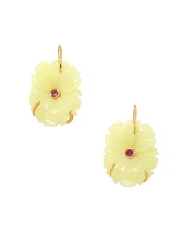Lizzie Fortunato New Bloom Gold-plated, Jade And Rhodolite Earrings | Thumbnail 1 Lizzie Fortunato New Bloom Gold-plated, Jade And Rhodolite Earrings | Thumbnail 1