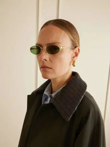 Cartier Eyewear Panthère De Cartier Oval-frame Gold-tone Sunglasses | Thumbnail 4 Cartier Eyewear Panthère De Cartier Oval-frame Gold-tone Sunglasses | Thumbnail 4
