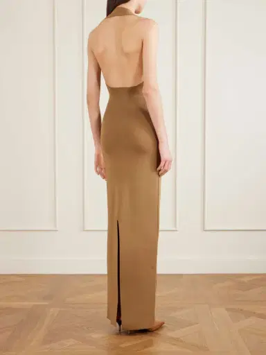 Khaite Mahi Knitted Halterneck Maxi Dress | Thumbnail 3 Khaite Mahi Knitted Halterneck Maxi Dress | Thumbnail 3