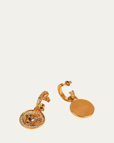 Versace Medusa Hoop Drop Earrings | Thumbnail 3 Versace Medusa Hoop Drop Earrings | Thumbnail 3