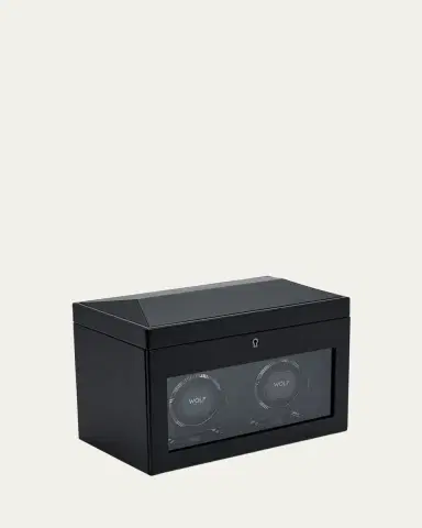 Wolf British Racing Double Watch Winder with Storage | Thumbnail 3 Wolf British Racing Double Watch Winder with Storage | Thumbnail 3