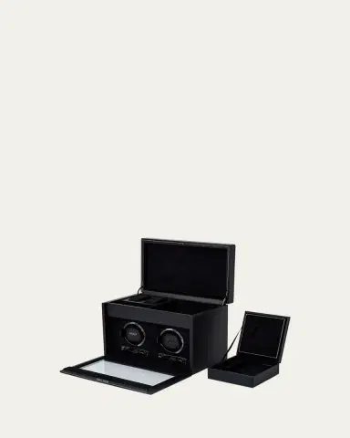 Wolf British Racing Double Watch Winder with Storage | Thumbnail 4 Wolf British Racing Double Watch Winder with Storage | Thumbnail 4