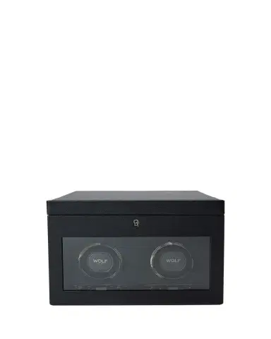 Wolf British Racing Double Watch Winder with Storage | Thumbnail 1 Wolf British Racing Double Watch Winder with Storage | Thumbnail 1
