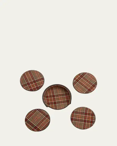 WOLF X WM Brown 4-Piece Coaster Set | Thumbnail 5 WOLF X WM Brown 4-Piece Coaster Set | Thumbnail 5