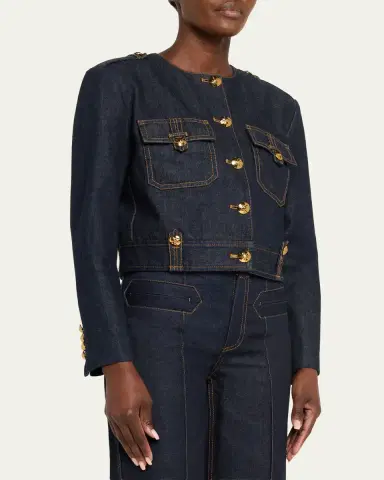 Zimmermann Rebellion Denim Jacket | Thumbnail 4 Zimmermann Rebellion Denim Jacket | Thumbnail 4