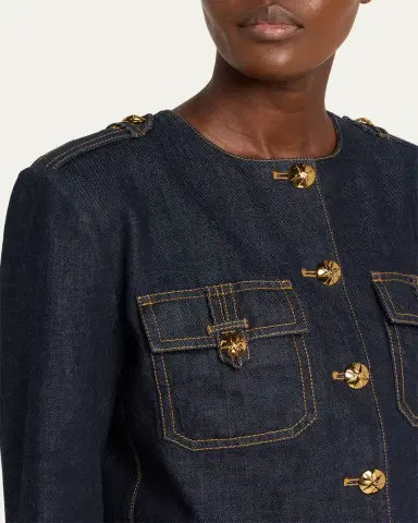 Zimmermann Rebellion Denim Jacket | Thumbnail 5 Zimmermann Rebellion Denim Jacket | Thumbnail 5