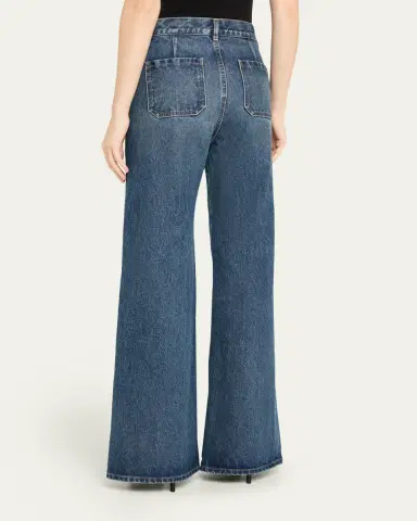 Nili Lotan Edira High-Rise Wide-Leg Jeans | Thumbnail 3 Nili Lotan Edira High-Rise Wide-Leg Jeans | Thumbnail 3