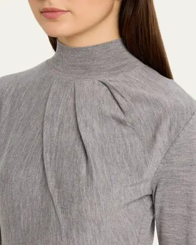 Givenchy Draped Mock-Neck Wool Sweater | Thumbnail 5 Givenchy Draped Mock-Neck Wool Sweater | Thumbnail 5