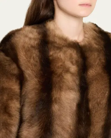 Nili Lotan Elan Lamb Shearling Collarless Jacket | Thumbnail 5 Nili Lotan Elan Lamb Shearling Collarless Jacket | Thumbnail 5